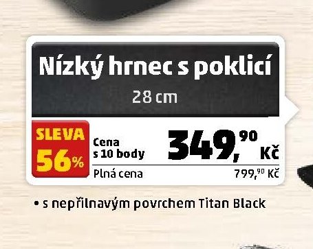 Nízký hrnec s poklicí 28 cm