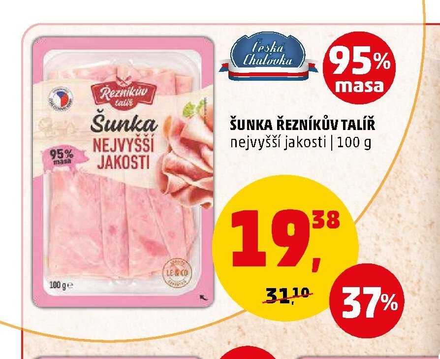 ŠUNKA ŘEZNÍKŮV TALÍŘ nejvyšší jakosti | 100 g