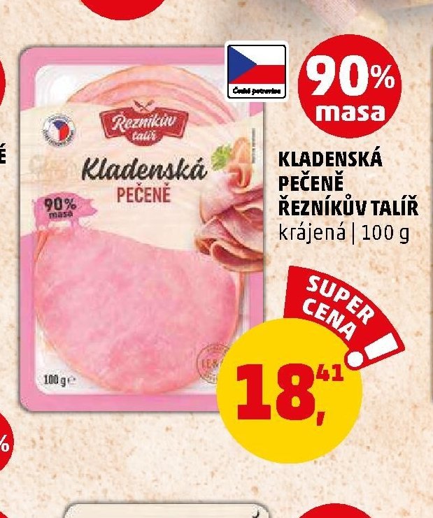 KLADENSKÁ PEČENĚ ŘEZNÍKŮV TALÍŘ krájená | 100 g