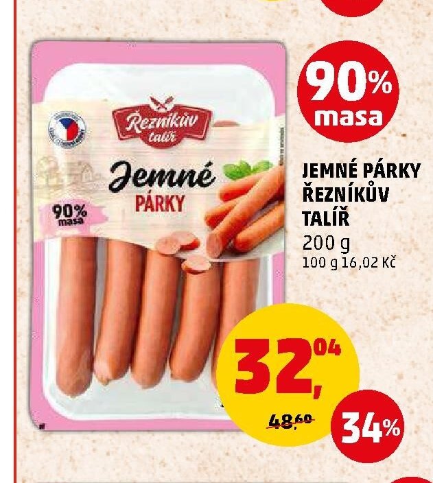 JEMNÉ PÁRKY ŘEZNÍKŮV TALÍŘ 200 g