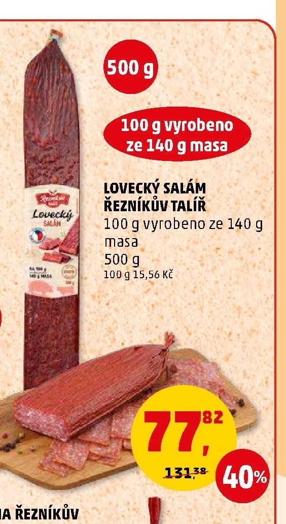Lovecký salám Řezníkův talíř