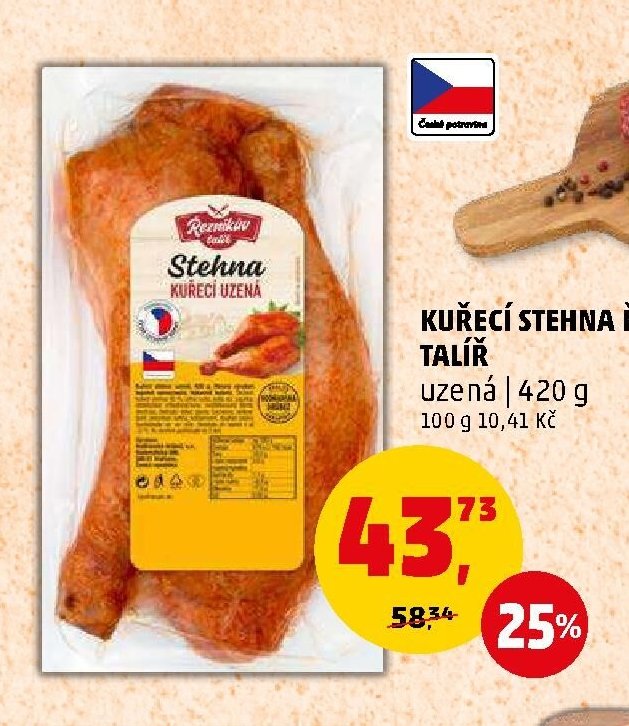 Kuřecí stehna Řezníkův talíř