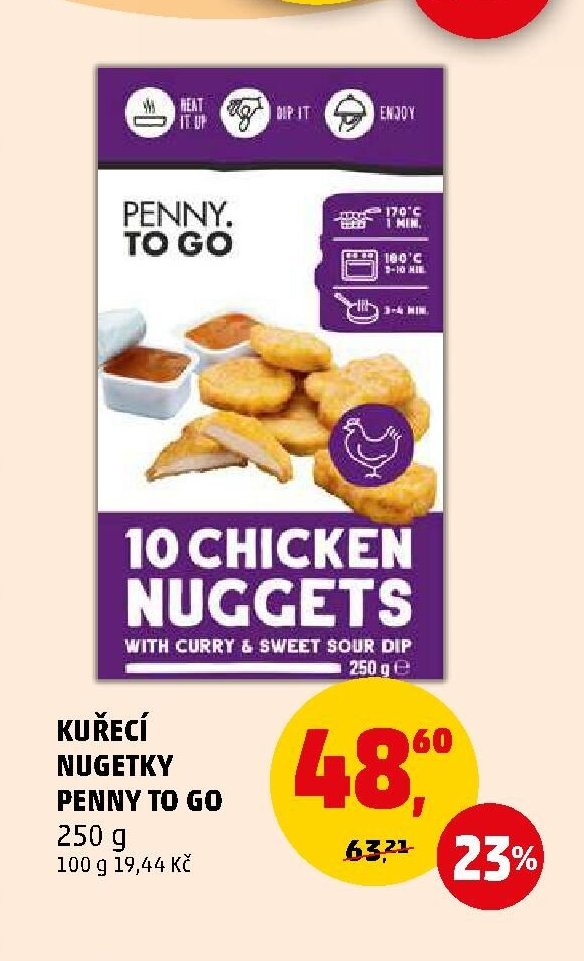 Kuřecí nugetky Penny To Go