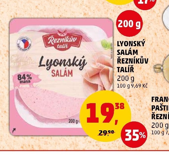 Lyonský salám Řezníkův talíř