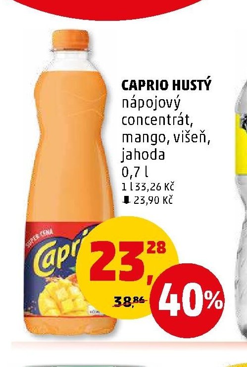 Caprio hustý nápojový koncentrát