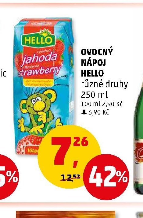 Ovocný nápoj Hello