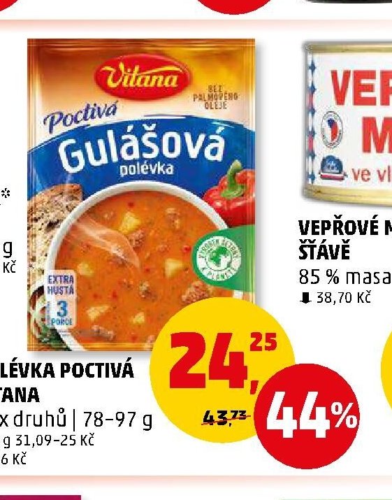 Polévka Poctivá Vitana