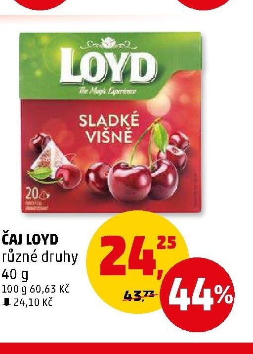 Čaj Loyd různé druhy
