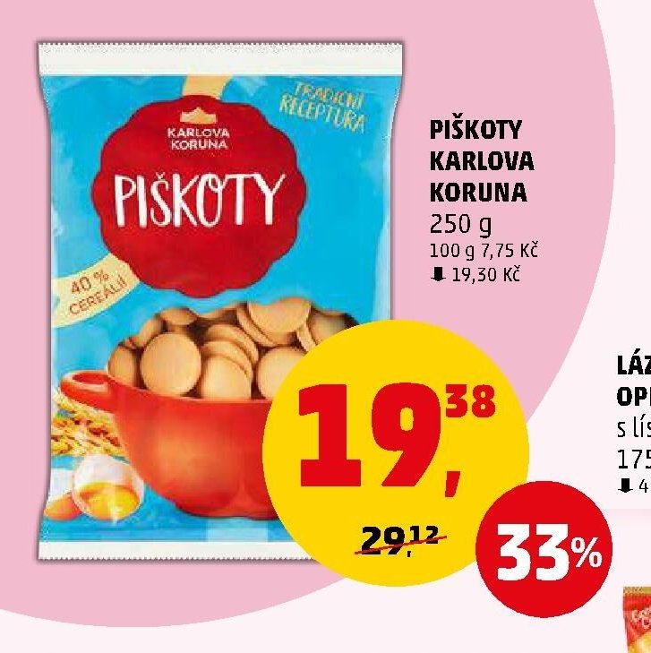 PIŠKOTY KARLOVA KORUNA 250 g