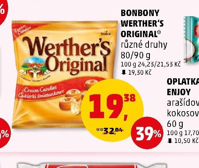BONBONY WERTHER'S ORIGINAL 80/90 g