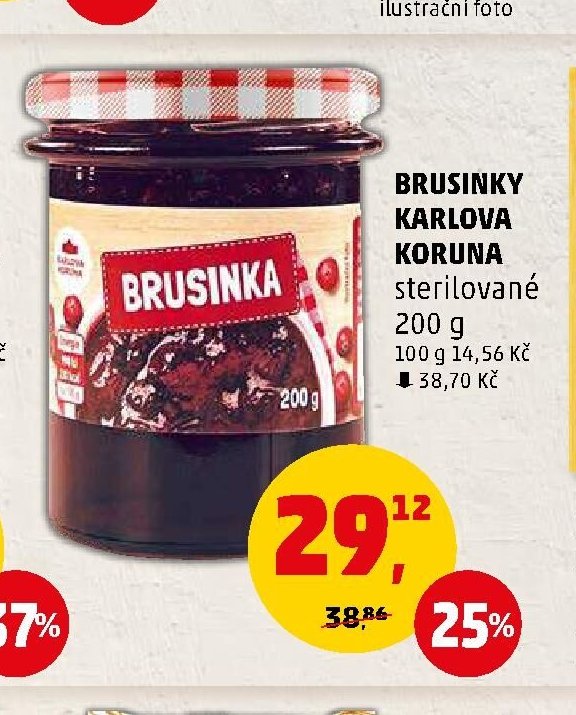 Brusinky Karlova Koruna sterilované