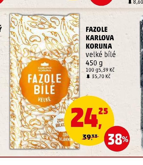 Fazole Karlova Koruna velké bílé