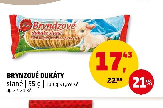 Bryndzové dukáty slané