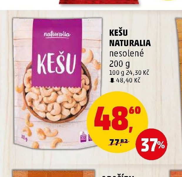 Kešu Naturalia nesolené