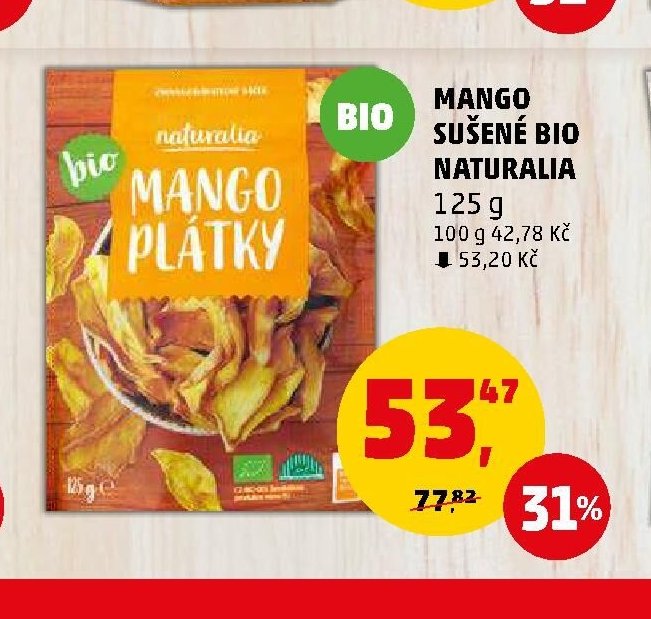 Mango sušené Bio Naturalia