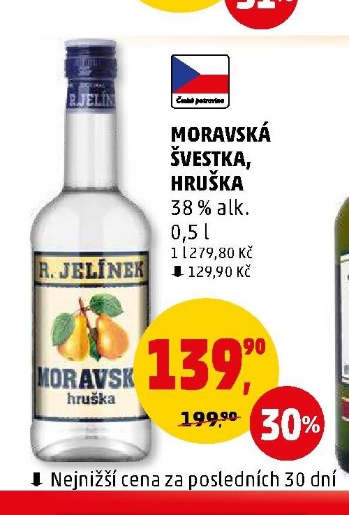 Moravská Švestka, Hruška 38% alk. 0,5 l
