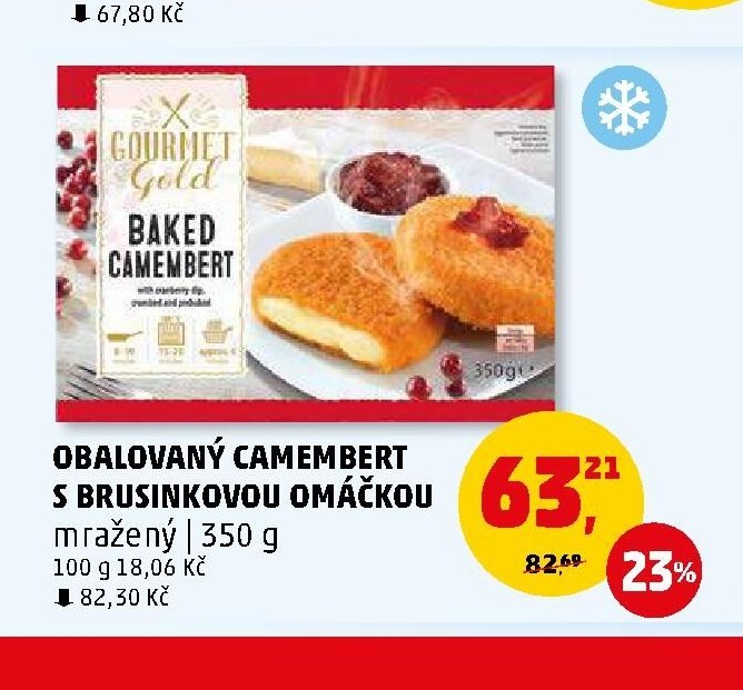 OBALOVANÝ CAMEMBERT S BRUSINKOVOU OMÁČKOU