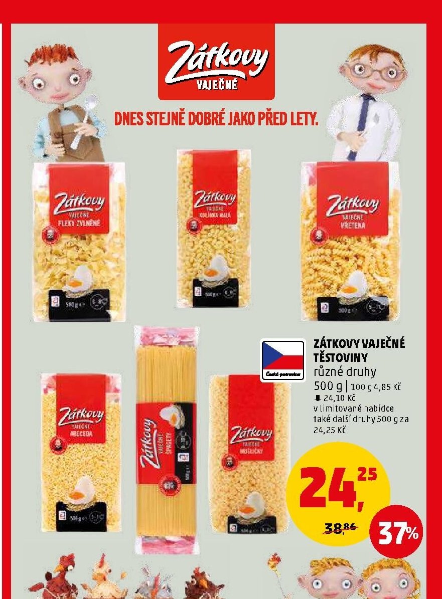 Zátkovy vaječné těstoviny