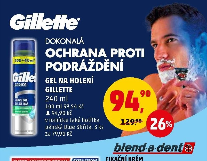 Gel na holení Gillette