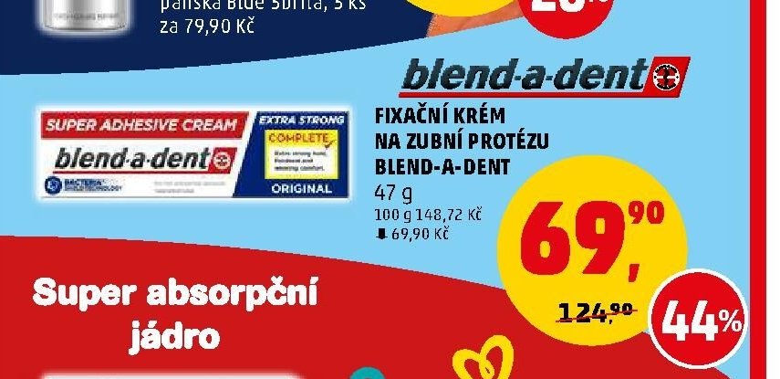 Fixační krém na zubní protézu Blend-a-dent