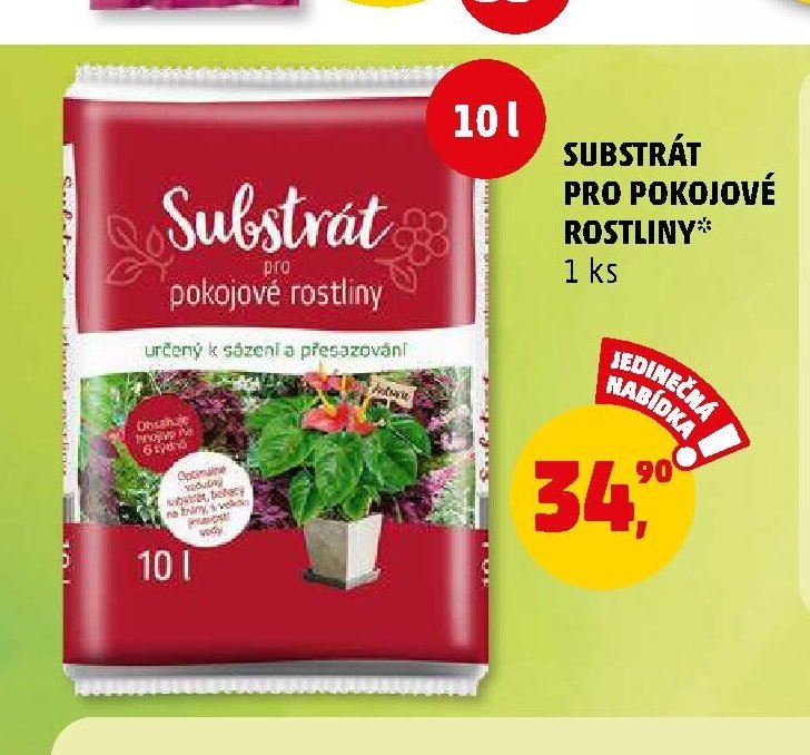 SUBSTRÁT PRO POKOJOVÉ ROSTLINY