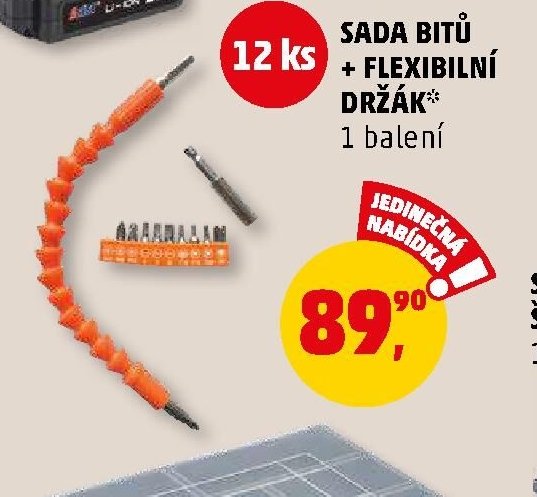SADA BITŮ + FLEXIBILNÍ DRŽÁK