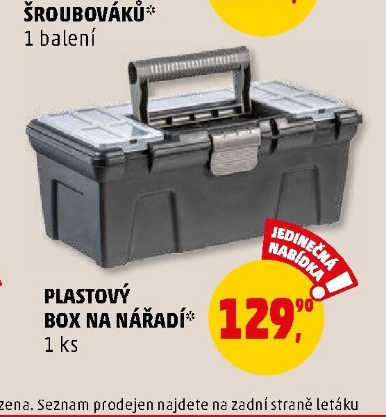PLASTOVÝ BOX NA NÁŘADÍ