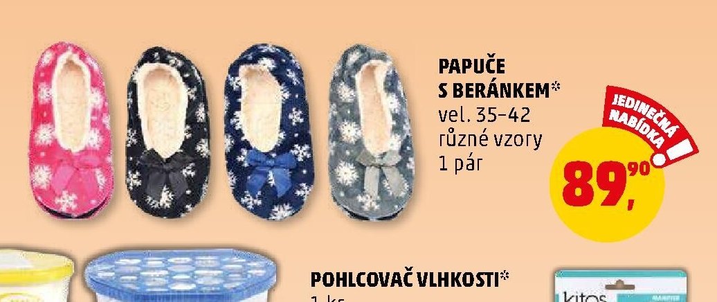 Papuče s beránkem