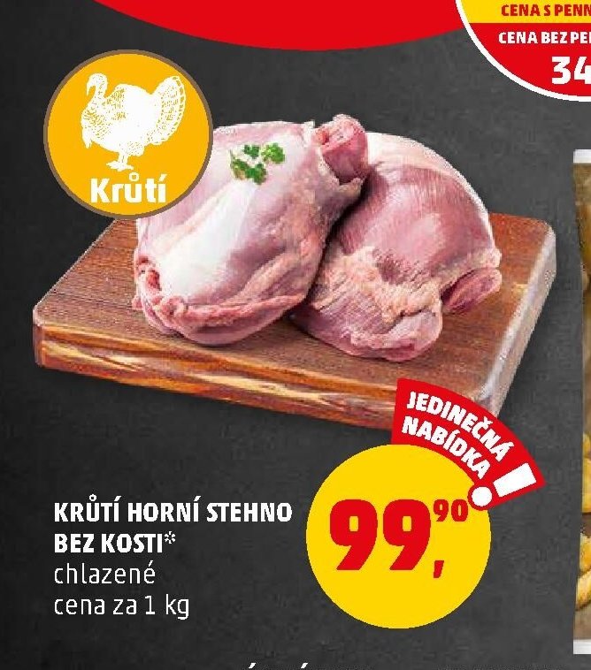 Krůtí horní stehno bez kosti 1 kg