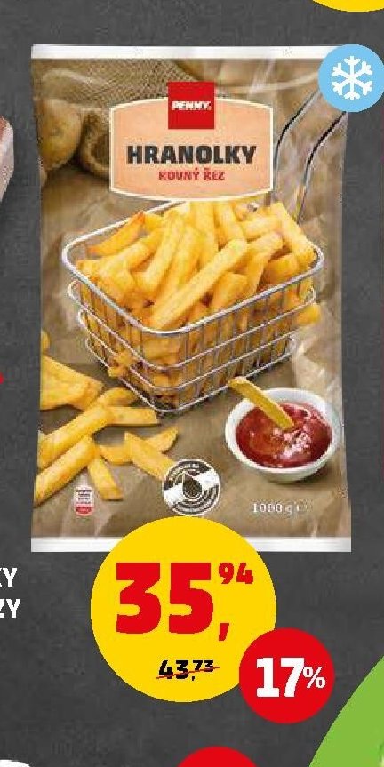 Hranolky do fritézy 1 kg