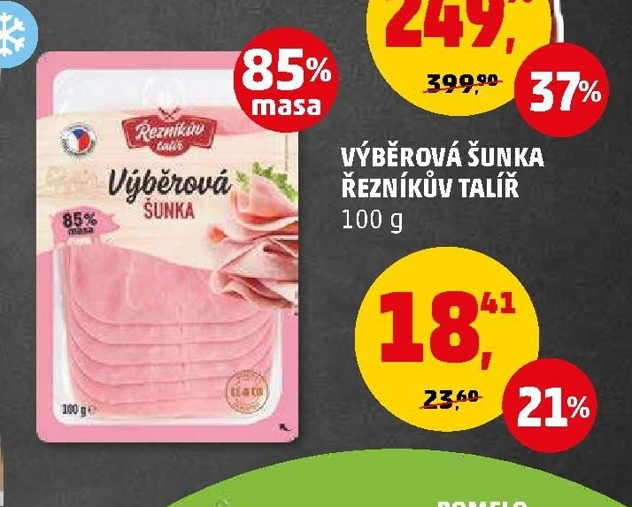 Výběrová šunka Řezníkův talíř 100 g