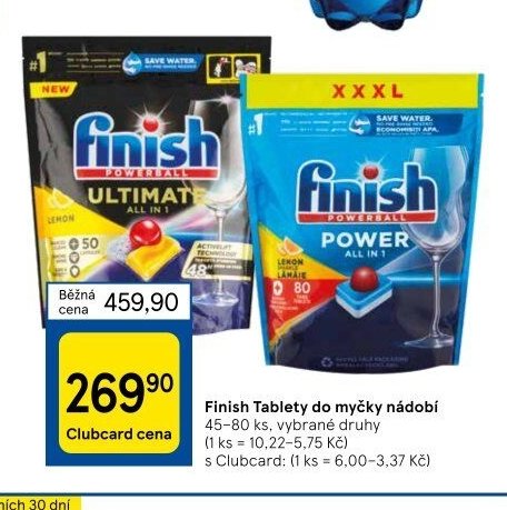 Finish Tablety do myčky nádobí