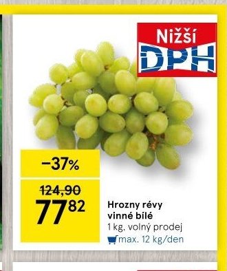 Hrozny révy vinné bílé
