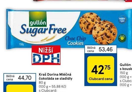 Gullón Sušenky s kousy čokolády