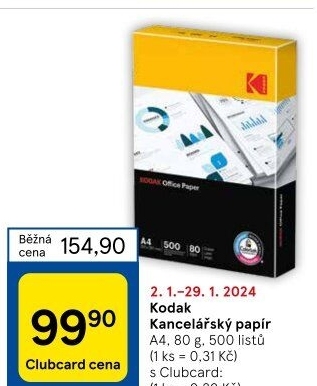 Kancelářský papír A4 Kodak