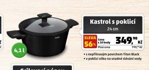 Kastrol s poklicí 24 cm