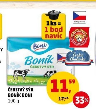 ČERSTVÝ SÝR BONÍK BONI