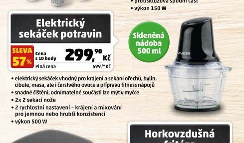 Elektrický sekáček potravin