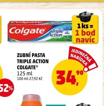 ZUBNÍ PASTA TRIPLE ACTION COLGATE