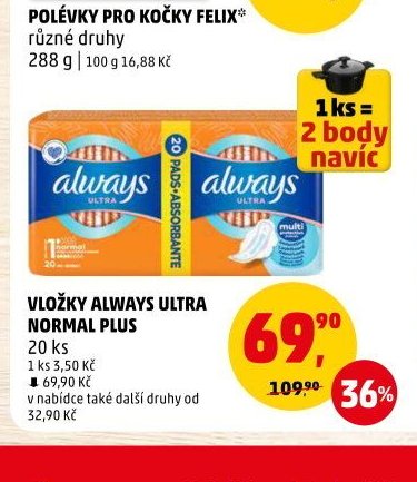 VLOŽKY ALWAYS ULTRA NORMAL PLUS