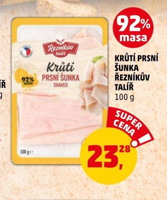 KRŮTÍ PRSNÍ ŠUNKA ŘEZNÍKŮV TALÍŘ