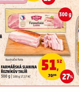 FARMÁŘSKÁ SLANINA ŘEZNÍKŮV TALÍŘ