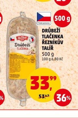 DRŮBEŽÍ TLAČENKA ŘEZNÍKŮV TALÍŘ