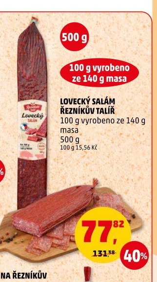 Lovecký salám Řezníkův talíř