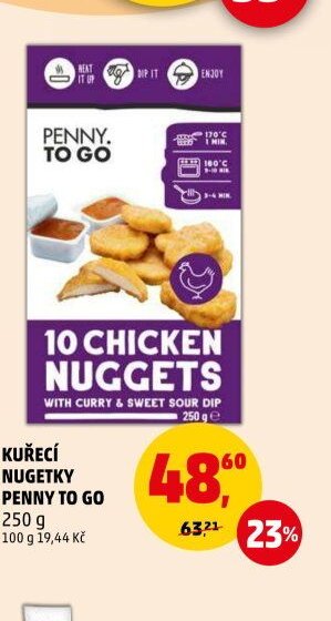 Kuřecí nugetky Penny To Go