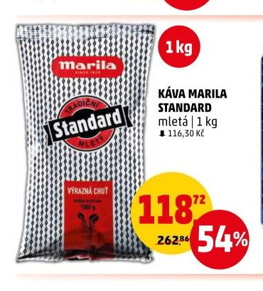 KÁVA MARILA STANDARD mletá