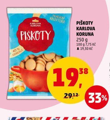 Piškoty Karlova Koruna 250 g