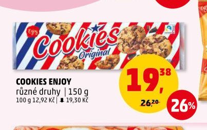 Cookies Enjoy různé druhy 150 g
