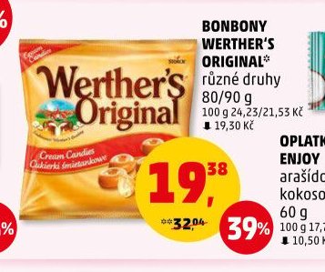 Bonbony Werther's Original různé druhy 80/90 g