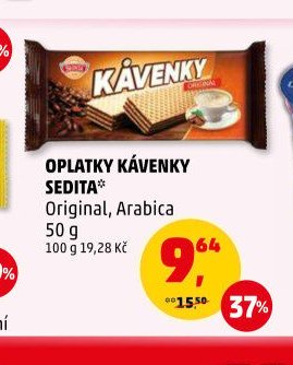 Oplatky Kávenky Sedita Original, Arabica 50 g